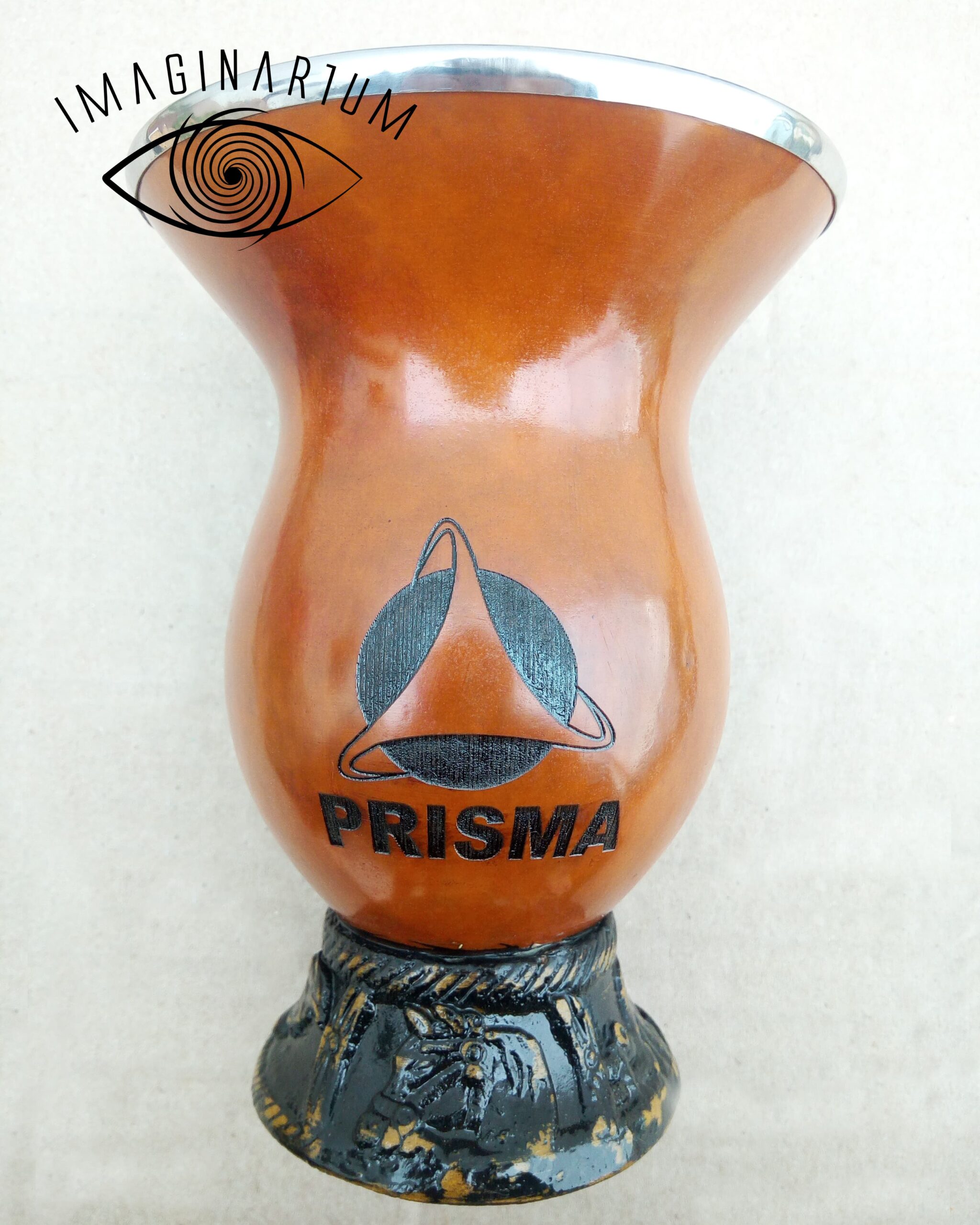 Cuia de chimarrão personalizada com logo modelo 20